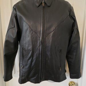 Black Leather Motorcycle Jacket